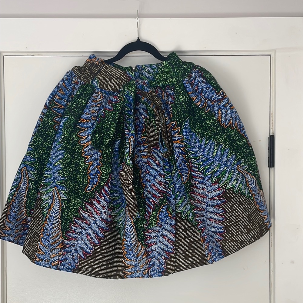 Ankara Skirt Floral Patterned Skirt - Multicolor
